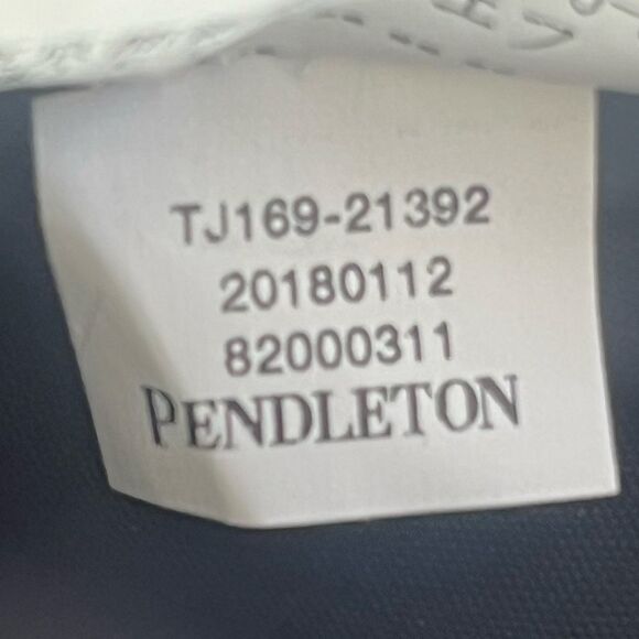 Pendleton Blue Virgin Wool Suit Dress Double Breasted Button Closure - Picture 11 of 11